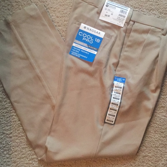 Haggar golf Cool 18 Pro khakis - Picture 1 of 6